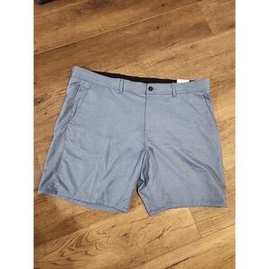 Sz 44 Mens Storm Blue Heather George Commuter Shorts 9" inseam